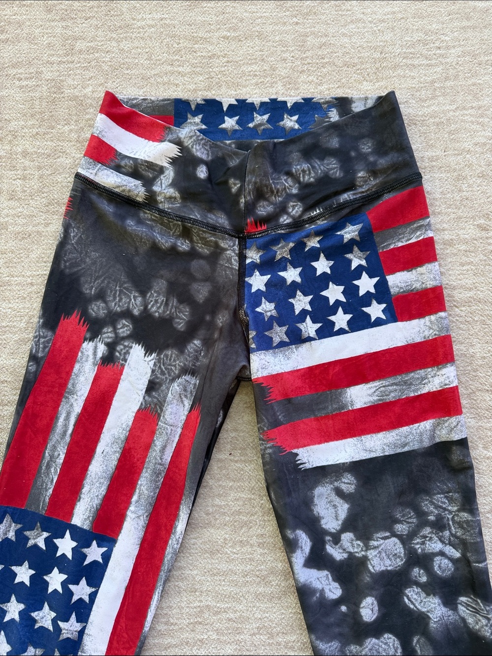 ABS2B Fitness American Flag Print Leggings